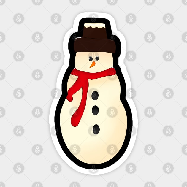 Cookie snowman Sticker by Rasheba